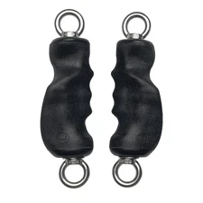 Soft TPE Handle LAT Tricep Rope Pull Down Attachment Upgraded Ergonomic Gym Bar