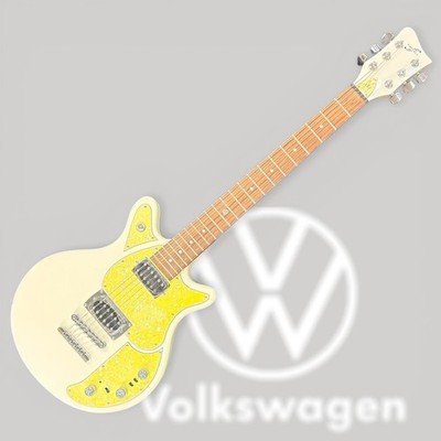 First Act Volkswagen Garage Master Electric Guitar White w/ Original Gig Bag