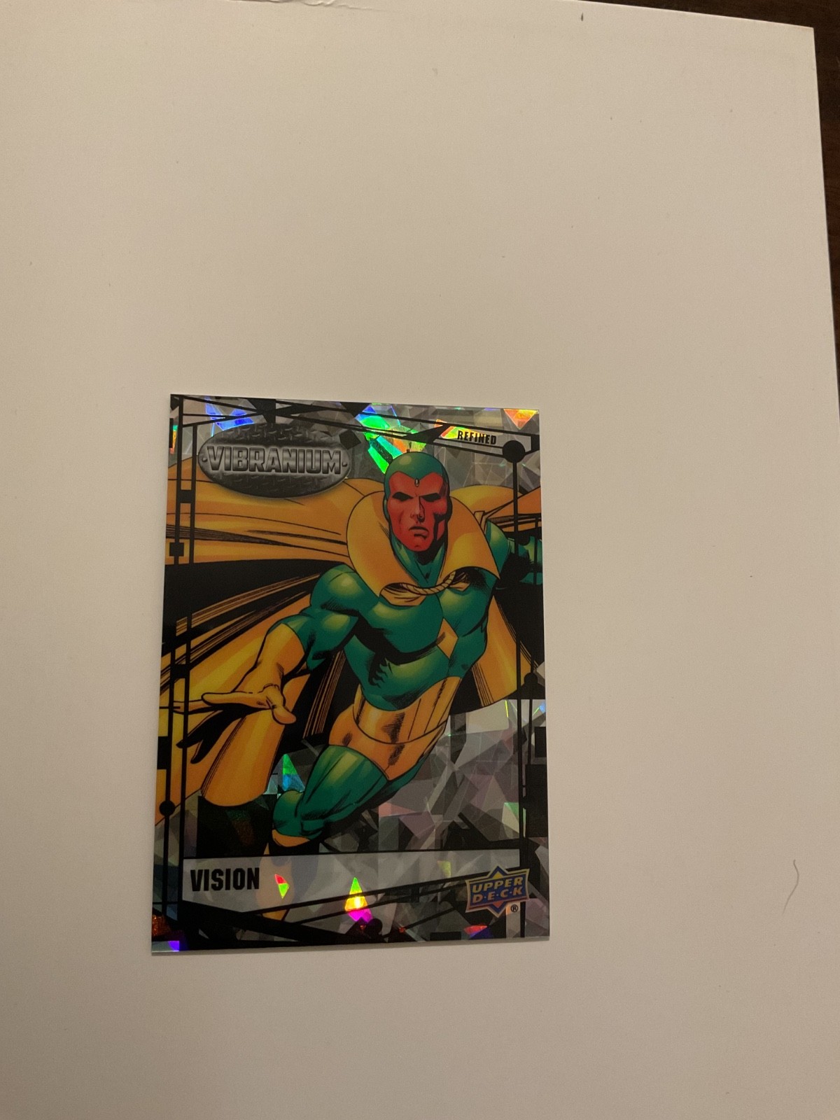 2015 Marvel Vibranium Refined Vision #/99 Card 18