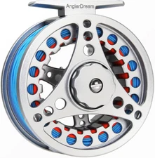 (1/2WT 3/4WT 5/6WT 7/8WT) Fly Reel with Line Combo Aluminum Alloy Large Arbor Fl