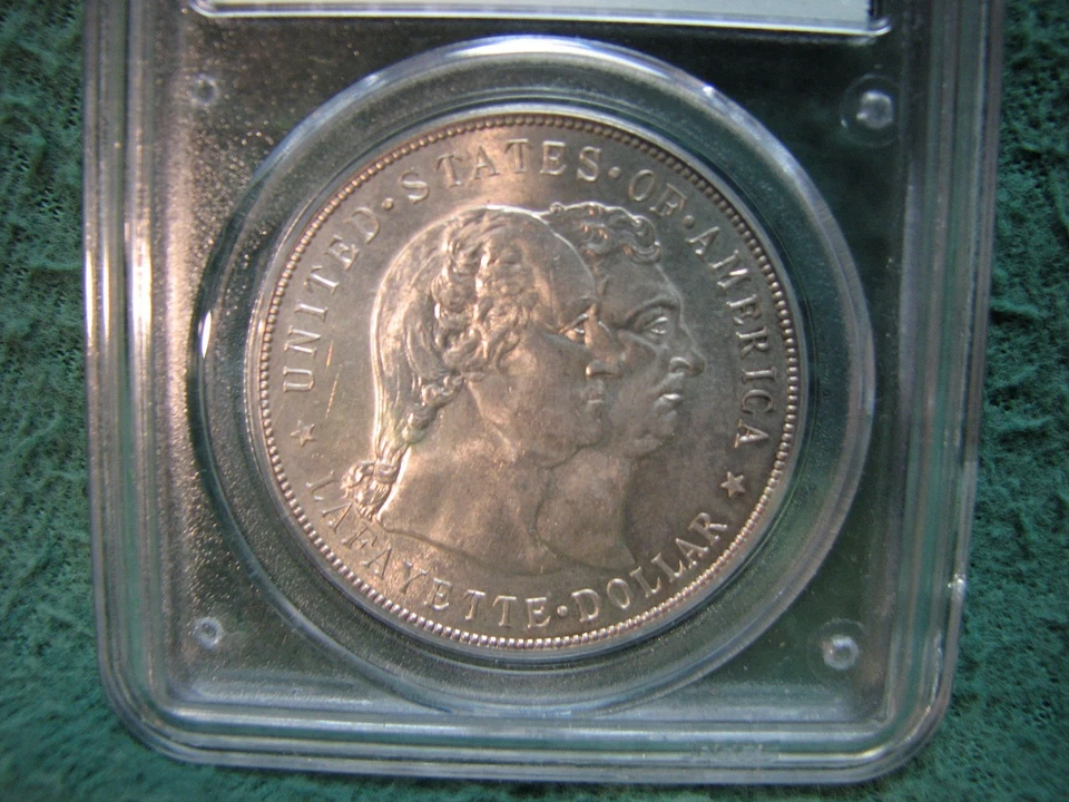1900 U.S. Commemorative Dollar SILVER Coin LAFAYETTE Graded By PCGS MS 61 - Image 3 of 4