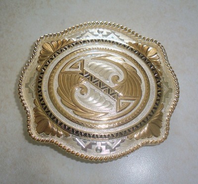 Western belt buckle Montana silver Smith Columbus Montana silver  plate Montana Silversmiths 1256-205H Bull Rider Western Buckle  main image 4