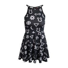 NEWBREED WOMENS SYMBOLOGY SKATER DRESS MADE IN USA