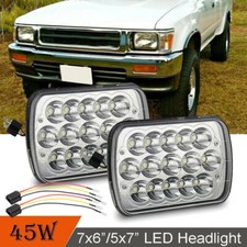 2pcs 45w 5x77x6 Inch Rectangle Led Headlight H6054 Lamp For Toyota Pickup Truck