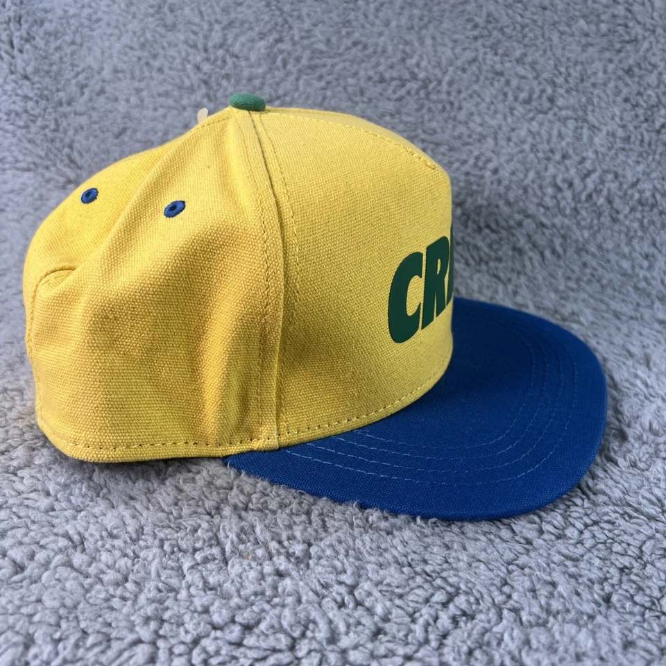 Gorra ajustable Crooks & Castles Snapback amarillo azul nueva con etiquetas Foto 3 de 4