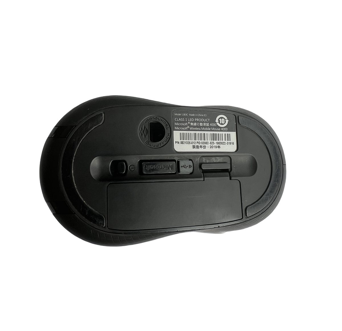 Microsoft Wireless Mobile Mouse 4000 Graphite Model 1383 D5D-00001