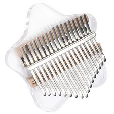 17 Keys Kalimba Mbira Acrylic Crystal Finger Thumb Piano Star Shaped Instruments