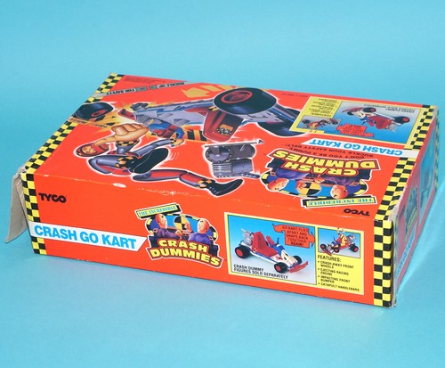 INCREDIBLE CRASH DUMMIES CRASH GO KART COMPLETE BOXED US BOX 1991 TYCO - Picture 6 of 12