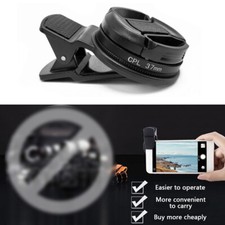 Filtro CPL Obiettivo Regolabile 37mm con Clip per iPhone Smartphone Android