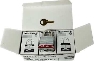Master Lock 3Redink Keyed Different Padlock (6 Pack)