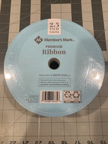 Black White Stripe BRAND NEW Christmas Ribbon 2.5'' Wired Edge 50 Yards Satin - Picture 3 of 4