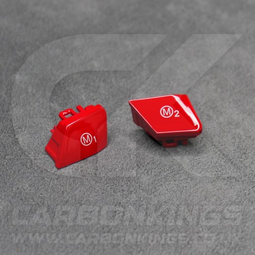 BMW Red M1 & M2 Buttons Set for M2 M3 M4 M5 M6 X5M X6M F80 F82 F83 F85 F87 F10 - Picture 5 of 16