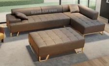 3-Piece Modern Leather Sectional Sofa Set S1501 (Custom Made Options available)