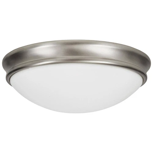 Access Lighting Atom 14 in. 3-Light Brushed Steel Flush Mount - Picture 6 of 8
