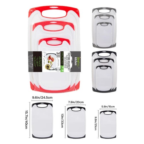 Ideal Kitchen Utensils Cutting Board Housewarming gift Set of 5 RED Plastic PP - Picture 16 of 18