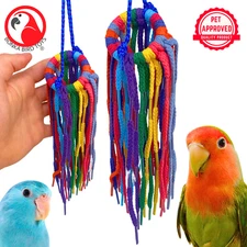 Bonka Bird Toys 51214 Small Aglet Heaven Chew Preen Tug Pull Parrot Cage Toy Pet