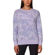 Mondetta Women's Size XL Purple Printed Tencel Modal Soft Sweatshirt NWT
