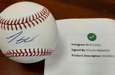 Nolan Arenado St Louis Cardinals Autographed Baseball MLB Signature Memorabilia