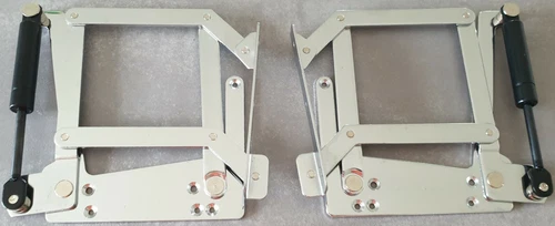 Pair Hinges Scissors for USM Haller Liftomat Lift-O-Mat Attachment Spring Band