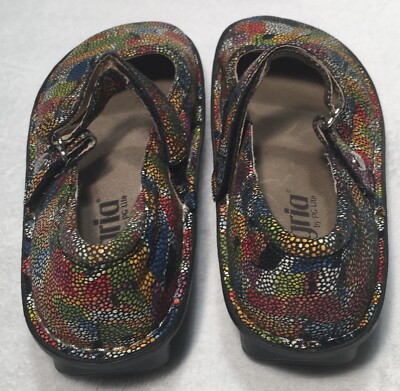 ユカピンバカラ　1916年「Moliere 11140 」Ｈ17cm×2脚 Alegria Belle BEL-180 Multi Painterly Leather Mary Jane