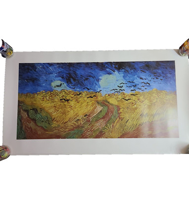 Vincent Van Gogh Crows In The Wheatfields Museum Art Print 39''x22''