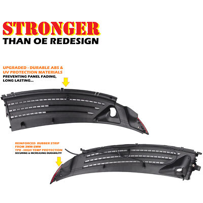 MotorKing Windshield Window Wiper Cowl Cover Panel For Ford F150 Left & Right