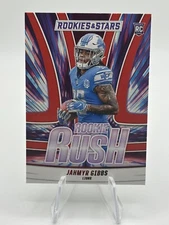 2023 Panini Rookies & Stars JAHMYR GIBBS #RR-7 RC Rookie Rush - Longevity Red