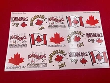 VINTAGE 1999 HIGHLIGHTS HOMESCHOOLING 15 REMEMBRANCE DAY STICKERS ORIGINAL BACK