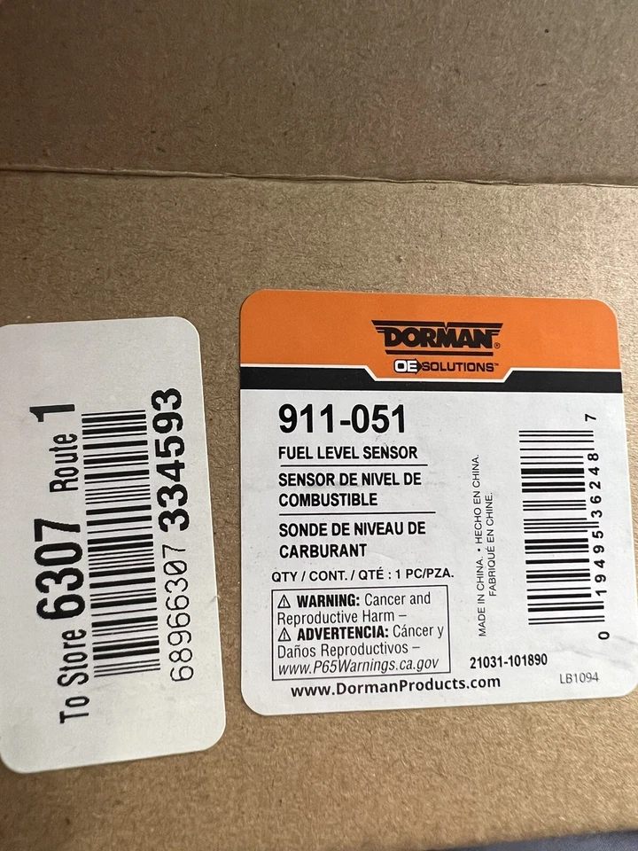 911-051 Dorman Fuel Level Sensor Gas New for Hyundai Sonata 2012-2013 - Image 3 of 3