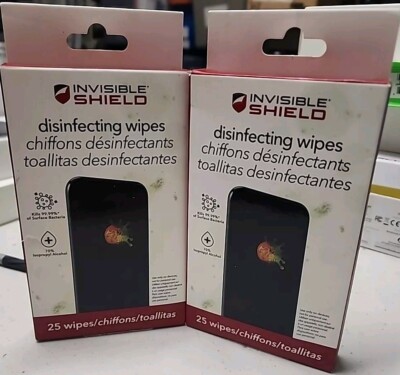   ZAGG Invisible Shield Device Wipes for Smartphones & Tablets Lot Of 2 NEW