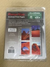 Pana-Vue GPA200 Archival Print Pages - 25 Pages (3.5 x 5”) 