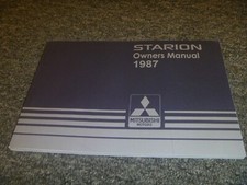 1987 Mitsubishi Starion Hatchback Owner Operator Manual LE ESI-R 2+2 Turbo  