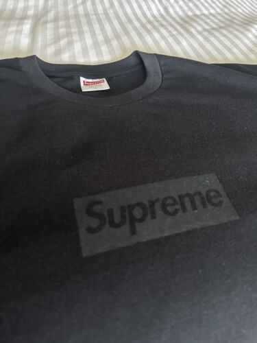 Supreme 2003 Sky Blue Tonal Box Logo Graphic T Shirt Size Medium USA Made  RARE