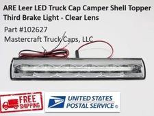 Truck Cap Camper Shell Topper third brake light. ARE LEER LED clear lens 102627