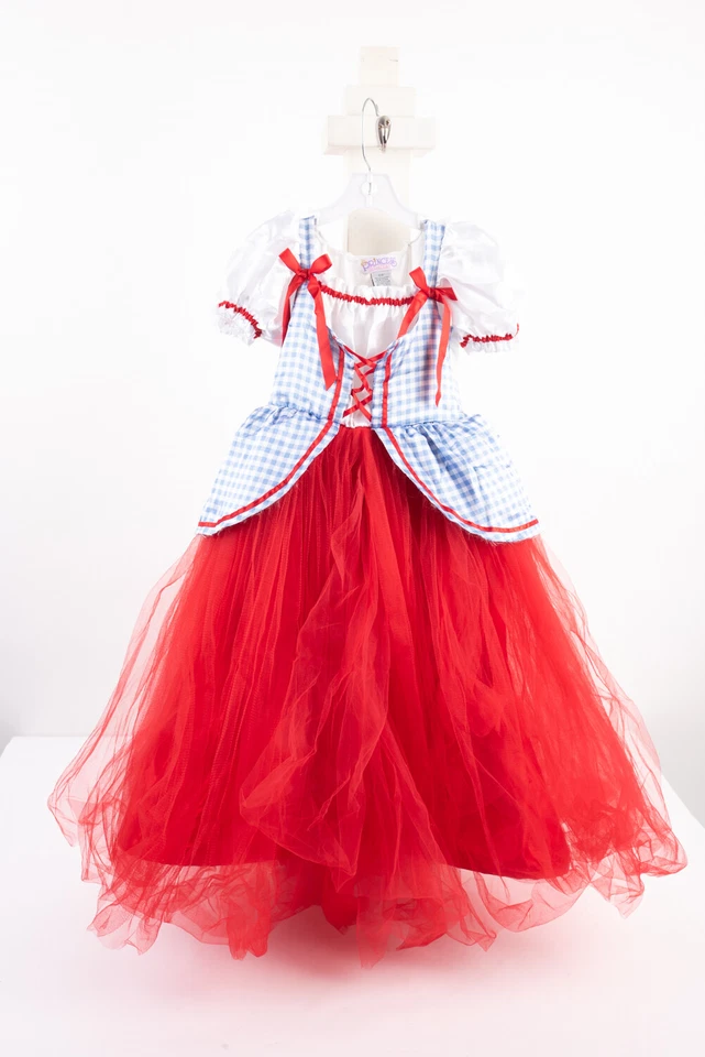Fantasia de Halloween Princesa Dorothy Mágico de Oz tamanho pequeno 6 vestido completo - Imagem 2 de 4