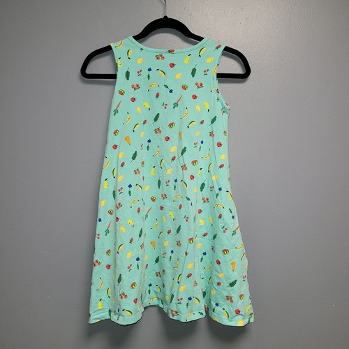 Hanna Andersson Size 140/US 10 Sleeveless Fruit Print Swing Dress With Pockets - Picture 5 of 7