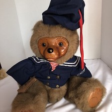 VINTAGE Robert Raikes Christopher The Pouty Sailor Bear Wooden Face