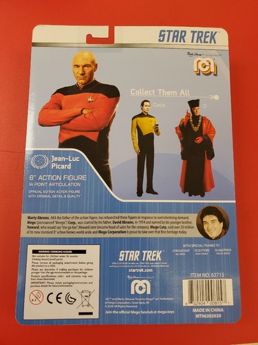 Mego Star Trek The Next Generation Jean-Luc Picard Actionfigur MOC - Bild 2 von 2