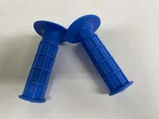 MX VINTAGE STYLE LIGHT BLUE WAFFLE GRIPS YAMAHA YZ WR YZF TT TTR XT AT MX 7/8" 