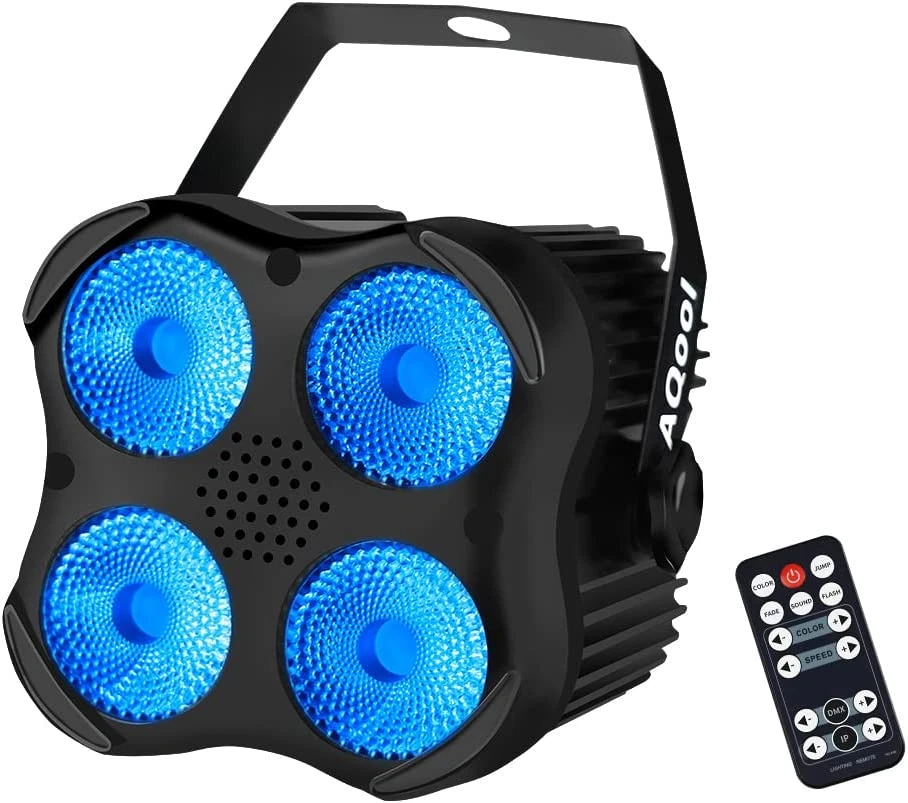 Stage Par Lights RGBW LED Par Can Light Super Bright DJ Wash Light with Remot