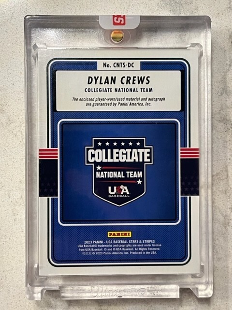 DYLAN CREWS 2023 USA Baseball Stars & Stripes Encased Shoes