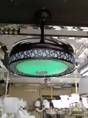 VOMI Smart Ceiling Fan LED Ceiling Lamp With Remote Control RGB Color - View #3