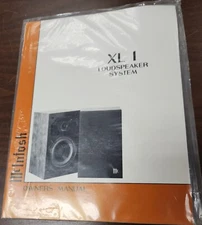 McIntosh XL1 Loudspeaker System Owner's Manual-Original + fuses/rubber feet