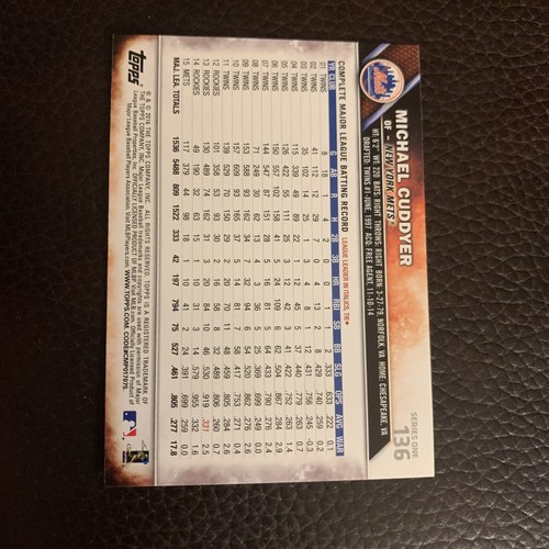 2016 Topps #136 Michael Cuddyer New York Mets - Picture 2 of 2