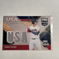 Bobby Dalbec RC Elite Extra Edition 2020 #USAM-BD USA Material Jersey Red Sox