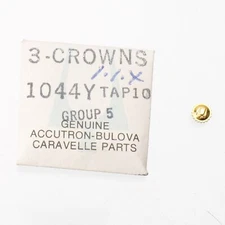 Vintage Genuine Bulova Accutron Watch Crown Part #1044Y New Old Stock (C5D21)