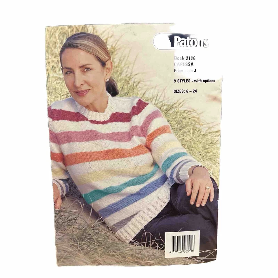 PATONS LADIES CARESSA KNITTING PATTERN BOOK NO.2126 SIZES 6-24 - Image 2 of 4