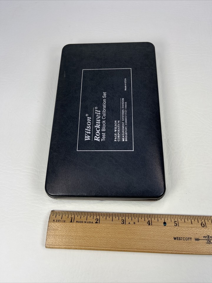 Wilson Rockwell Hardness Test Block Case Only No Blocks 7.5"L x 4.5"W x