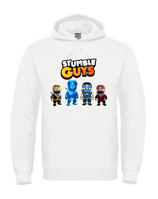 Sweatshirt von Stumble Guys Jungen Mädchen Skin NINJA Kapuze oder Rundhalsausschnitt