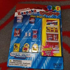 TEENY TINIES MINI DISPLAY BAZOOKA BUBBLE GUM  RING POP CANDY 14 PIECE SET NEW